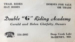 riding academy business card